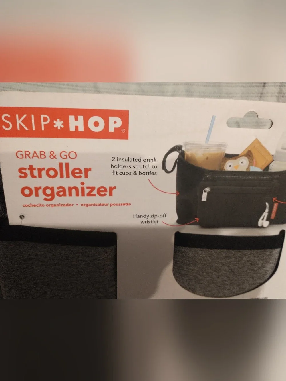 Skip Hop Grab & Go Stroller Organizer w/ Zip-Off Wristlet